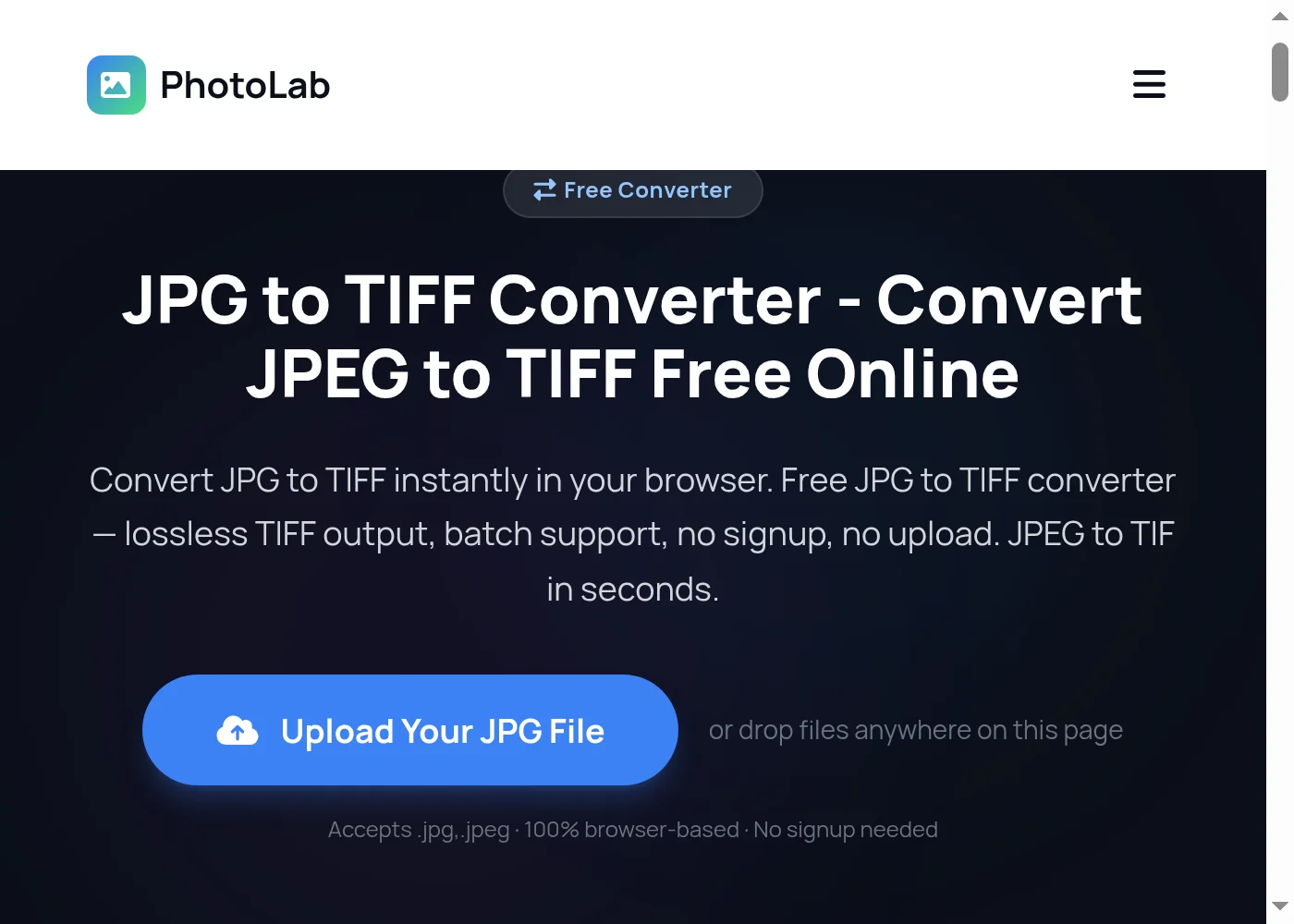 Step-by-step JPG to TIFF conversion guide - Step 1